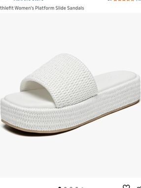 Athlefit Women's Platform Slide Sandals Size 8